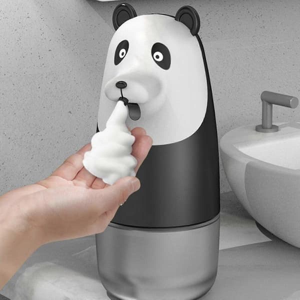Berøringsfri Panda Skumsåpedispenser Automatisk Hånddesinfeksjonsdispenserflaske