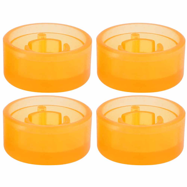4 st plastgitarr effektpedal fotspik knopp musikinstrument tillbehör (orange)