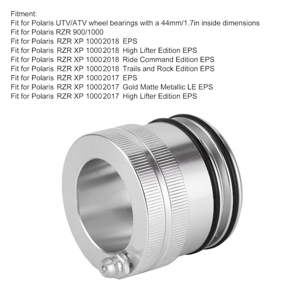 Smörjverktyg för hjullager 44mm UTV ATV-delar Passar till Polaris RZR 900/1000