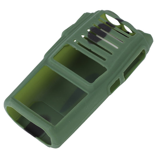 Mjukt silikonfodral för tvåvägsradio, skydd för Baofeng UV82-walkie-talkies (kamouflage)