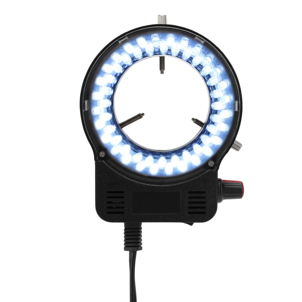 LED 52 Lamp Beads Justerbar Mikroskop Ringljus Hög Ljusstyrka Lampa (US 110‑240V)