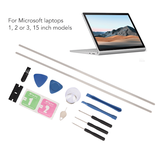 Bærbare gummifødder strimler til Microsoft bærbare computere 1 2 3 15 tommer modeller Professionelle skridsikkerhed kofanger fødder strimler
