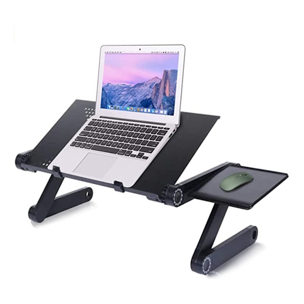 Kylande Kompis, Vikbart Laptopställ Rymmer Upp Till 17 Tums Enheter, Magnesium Aluminiumlegering Säkerställer Kylande Prestanda Och Ergonomi