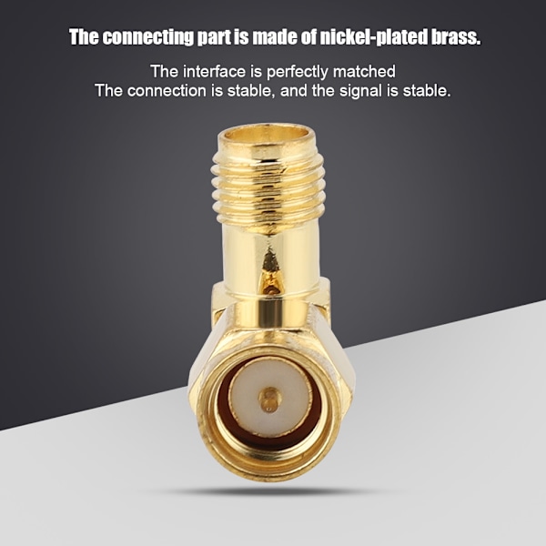 5 stk. SMA Han til SMA Hun Retvinklet 50 OHM Stik til DAB Antenne Adapter