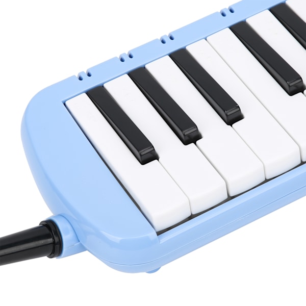 Melodica 37 tangenter keyboard blæseinstrument til begyndere og professionelle træning blå