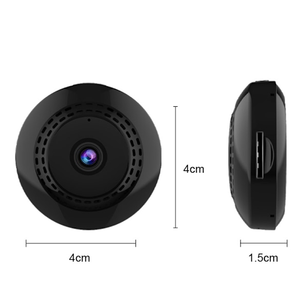 Kompakt Dold Kamera, 1080P Övervakningsenhet, Live Feed, Rörelsedetektering, För Hemmakontorsbruk, 4 cm Diameter