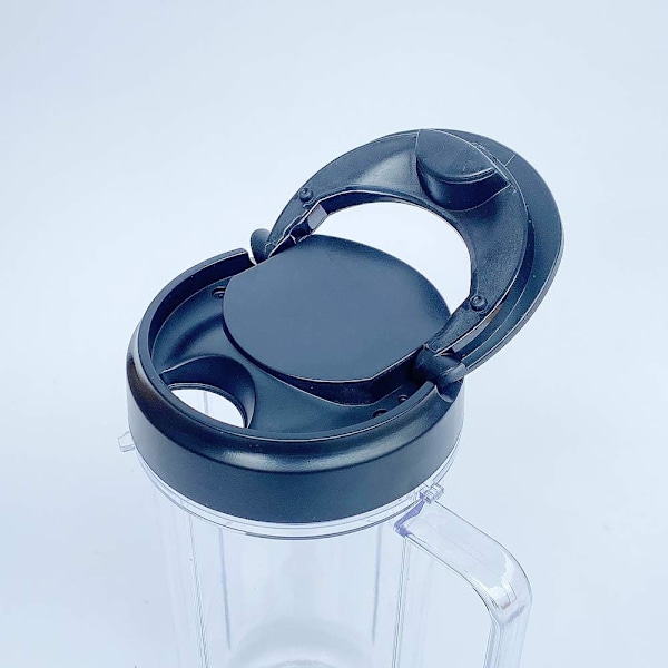 Magic Bullet Blender Muggar Uppgradering, 2-Pack 650ml Rostfritt Stål & Livsmedelsgodkänd PP To-Go Lock Muggar, Portabel Design för Enkla Smoothies