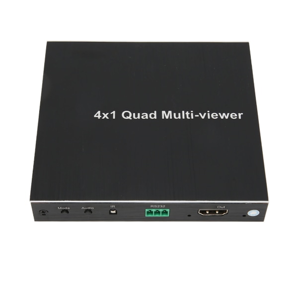 HD Multimedia Interface 4x1 Multiviewer-svitsj sømløs 1080P ved 60Hz 4 i 1 ut-svitsj med RS232-kontroll 100‑240V