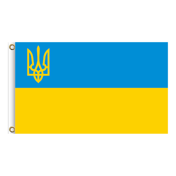 Ukrainan kansallislippu 90x150cm Sininen Keltainen Ukraina Liehuva lippu Pihalle Ulkoilmanurmikon Koristeluun