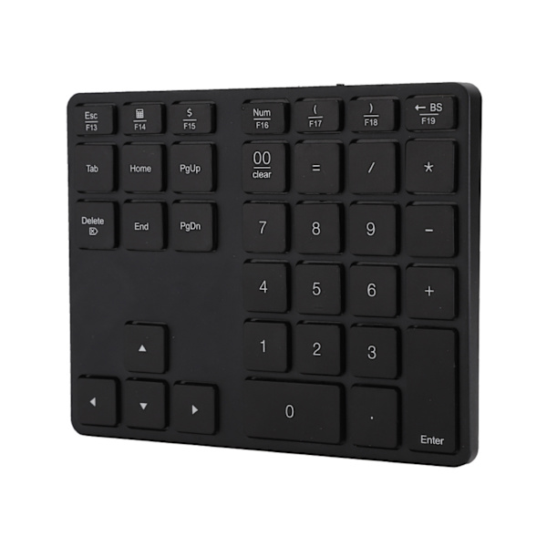 BT308 35 tangenter numeriskt tangentbord laddningsbart trådlöst ultratunt tangentbord kompatibelt med Bluetooth 5.0 (svart)