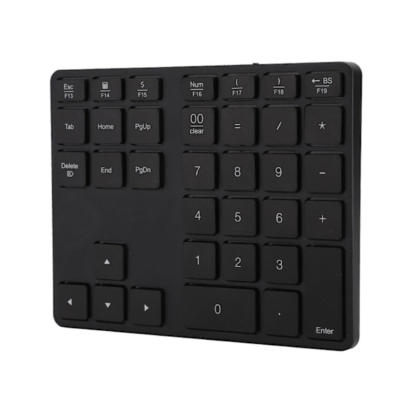 BT308 35 taster numerisk tastatur genopladelig trådløs ultratynd tastatur kompatibel med Bluetooth 5.0 (sort)