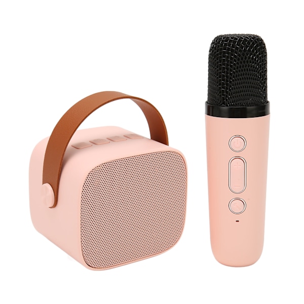 Bluetooth-högtalarmikrofonset HD Stereo Uppladdningsbar Retro Bärbar Karaoke-maskin för barn Vuxna Fest