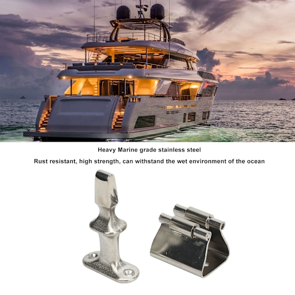 Dørstopper Catch og Holder Heavy Duty Marine Grade Rustfrit Stål Hardware Eksklusiv til Båd Yacht RV