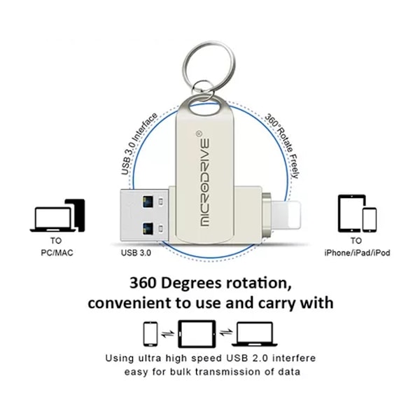 Extern Lagringslösning, Backup med Ett Klick, Höghastighetsdataöverföring Upp Till 150MB/s, Zinklegeringskonstruktion För Lång Livslängd, Plug And Play-Kompatibilitet,