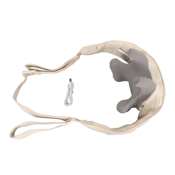 Mini nackmassageapparat elektrisk uppvärmning rygg nack trapezius massageapparat hem elektrisk massageapparat för muskelavslappning