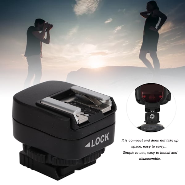 TF‑334 Blixtskoadapter med extra PC-synkroniseringsanslutningsport för A73-kamerablixt Speedlite