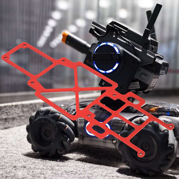 Bakre Karossfäste för Oöverträffade RoboMaster S1 RC Bil Förbättringar, CNC-Bearbetade Precisionskomponenter för Överlägsen Stabilitet och Hållbarhet