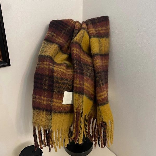 GETIT Tykt Plaid Tørklæde, Vinter Cashmere Tæppe