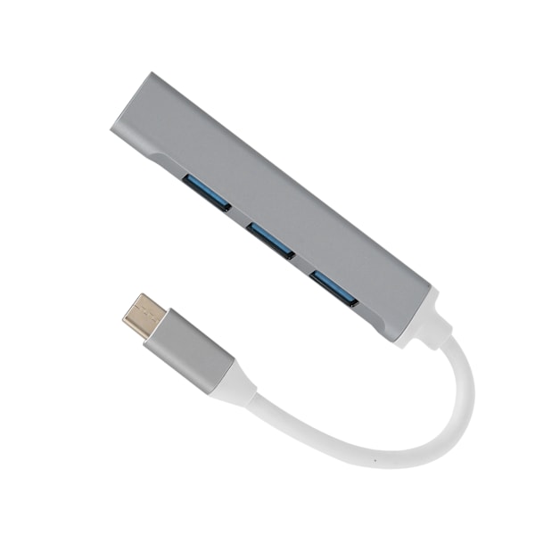 Utsökt låskantsdesign 4 i 1 USB C-hubb med 4 USB-portar (1 x USB 2.0, 3 x USB 3.0), stöder lagringsdiskar, tangentbord och mus, hårddiskar eller
