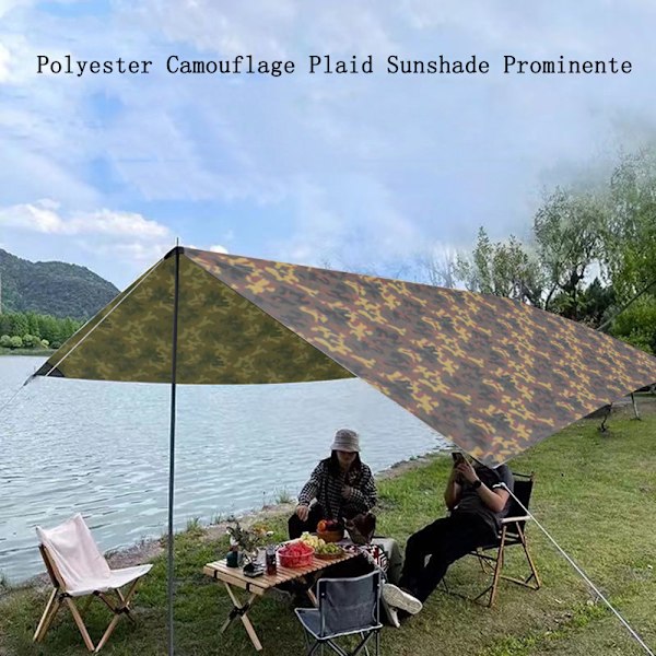 Ultralätt Äventyrspresenning för Utomhusbruk, Vattentätt Ultraviolett Skydd för Vandring, Backpacking och Camping (3 × 5 M)