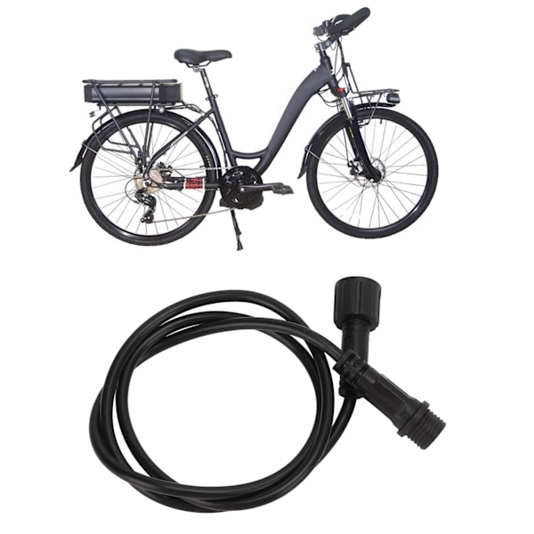 Hastighetsgivare förlängningskabel 3-polig hona till hane förlängningssladd för Bafang BBS01 BBS02 BBHD mittmotor 60 cm