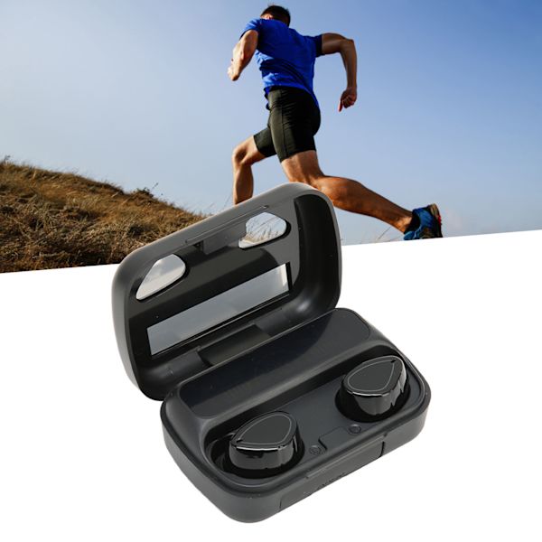 Trådløse Bluetooth-ørepropper med flere funksjoner, stabil lav forsinkelse, digital batteridisplay, støydemping, sportsørepropper