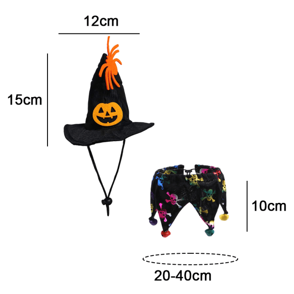 Katt julkläder, husdjur katt halloween fest dekoration kappa shape2