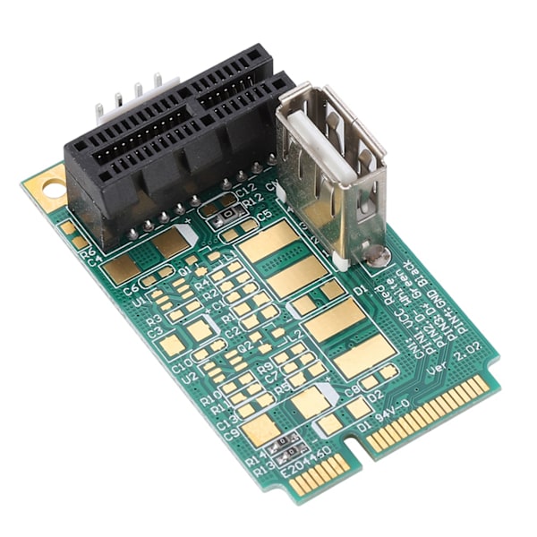 Mini PCI-E til PCI Express 1X Slot Adapter Riser Card Test PCI-E 4X/8X/16X