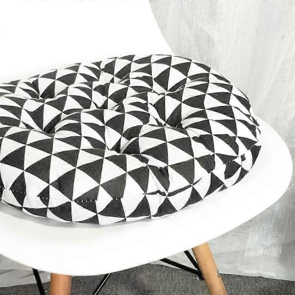 Rund pute 40x40/45x45/50x50cm Kontorstol Sofapute Tatami Sirkulær Dekorasjon Setepute Stolputer Engros