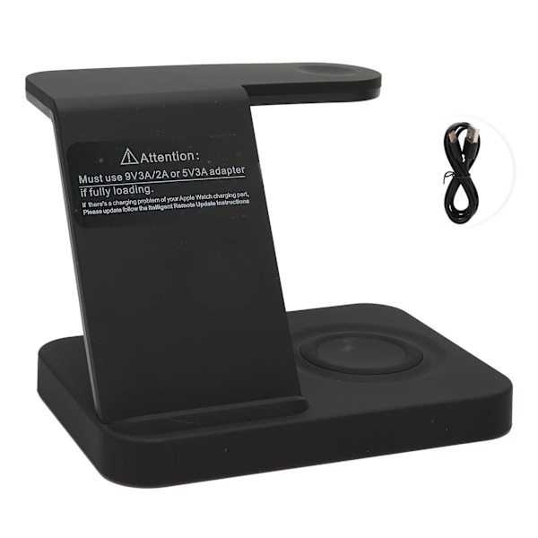 Trådlös laddningsstativ 3 i 1 Snabbladdningsstation Dock för mobiltelefon/klocka/hörlurar