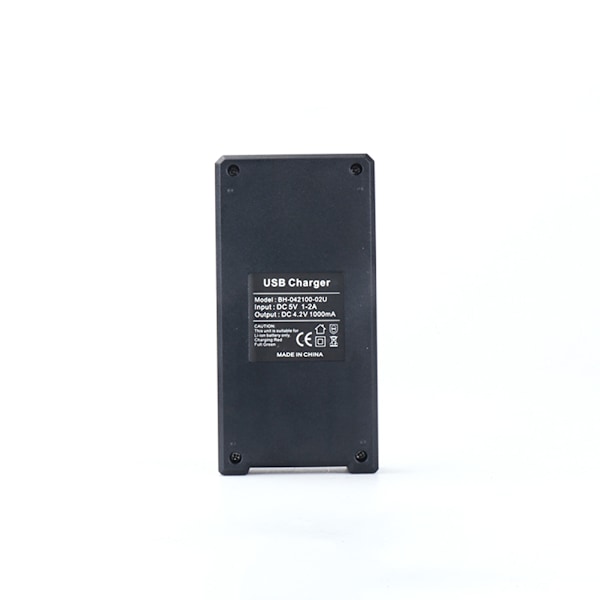 Bærbar hurtigoplader 2 slots 18650 batterioplader til genopladelige batterier