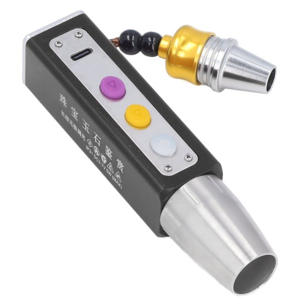Smykker lommelykt 3LED 3 lysmoduser USB-lading bærbar Smal