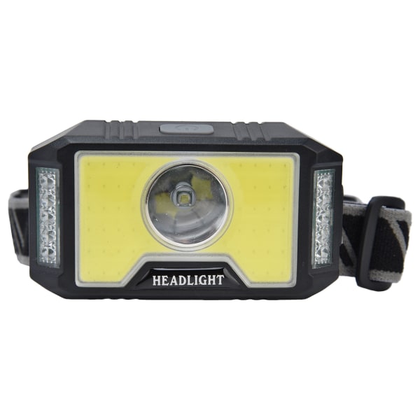LED COB-strålkastare Multimode USB-laddning Vattentät huvudficklampa