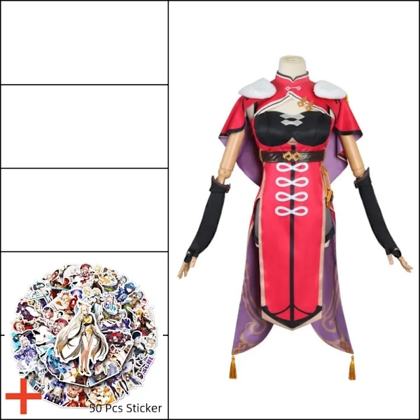 Genshin Beidou Cosplay Kostym Okrönt Havets Herre Bei Dou Klänning Peruk Beidou Set Anime Cosplay XL A2 Costume