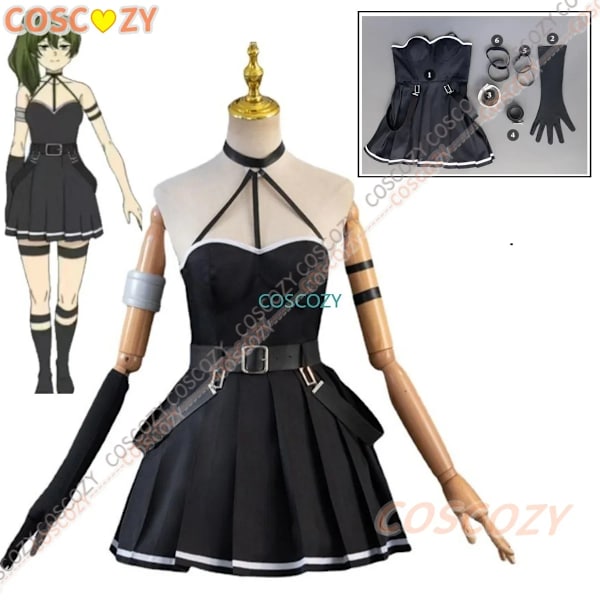 Ubel Cosplay Kostym Anime Frieren Beyond Journey's End Kvinnor Frieren Fern Svart Klänning Halloween Karneval Festkläder L Costume
