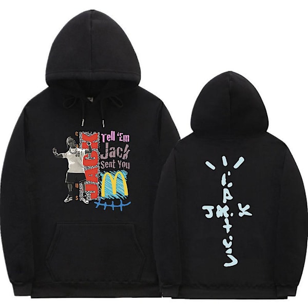 Cactus Jack Hoodie Män Kvinnor Dubbelsidig print Utseende Mamma I Can Fly Travis Scott Hoodies Unisex Hip Hop Streetwear Z0924*black M