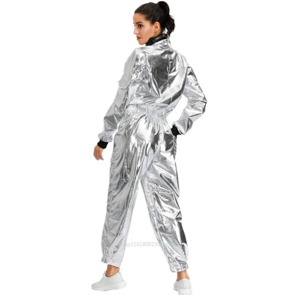 Barn Vuxen Rymddräkt Jumpsuit Flyg Astronaut Bodysuit Cosplay Kostym Unisex Uniform Halloween Klä Ut Gåva Rymddräkt L(125-140CM) Kids