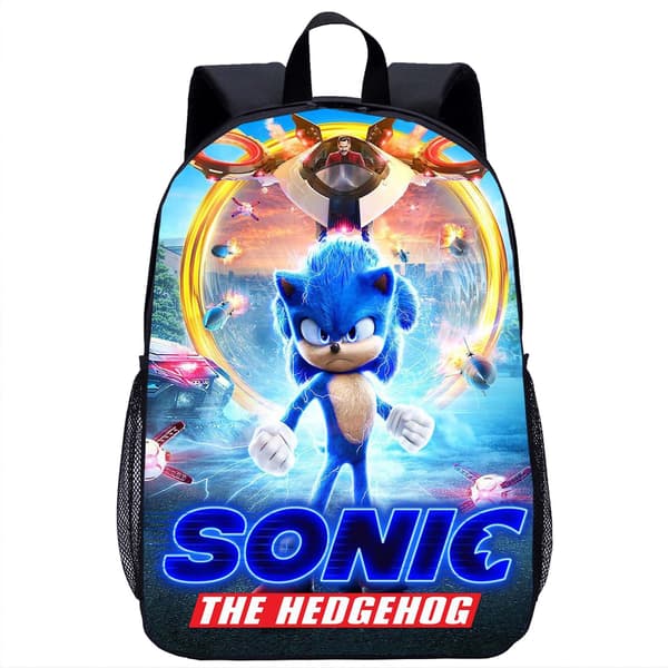 Sonic The Hedgehog tredelad studentryggsäck Style.4