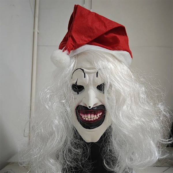 Diverse Clownmask Halloween Skräck Ond Clowns Huvudöverdrag Kostymfest Film Cosplay Joker Mask Läskig Djävul Leende Clownsmask Terrifier
