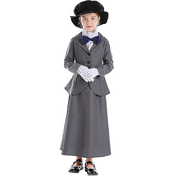 Tjejer Engelska Magic Nanny Kostym Barn Barn Outfit Mary Poppins