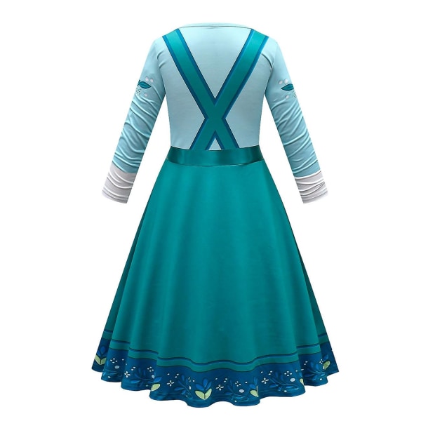 Film Encanto Kvinnor Tjej Julieta Madrigal Cosplay Kostym Outfits Familjefest Halloween Karneval Klänning För Vuxna Barn kids Julieta dress S