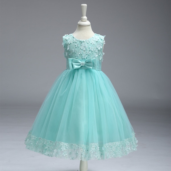 Barnkläder Flickor Bowknot Princess Dress Paljett Bröllopsklänning 10/130cm