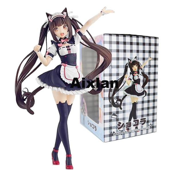 20 cm Nekopara Anime Figur Choklad Vanilj Azuki Kokos Lönn Kanel Pop Up Parade Pvc Action Figur Sexig tjej Figurine Leksaker C 17cm in box4