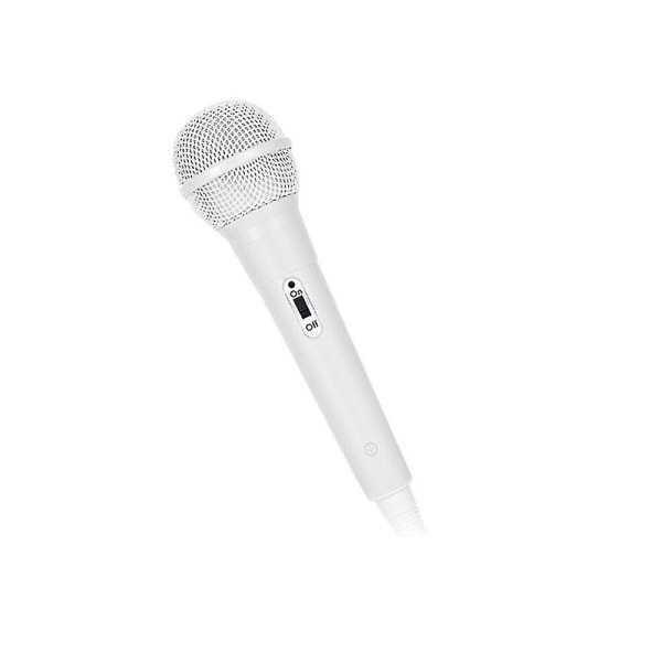 Mikrofon för barn, barnmikrofon för sång Bärbar dynamisk mikrofon Handhållen karaoke mikrofon för flickor White
