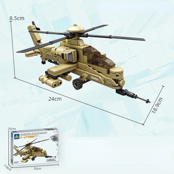 Militära serier av leksakshelikoptrar med skjutvapen4
