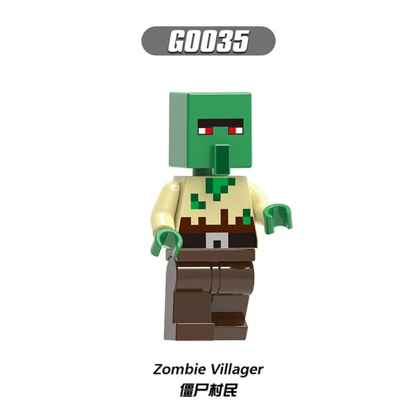 Minecraft monterade byggklossar leksaker