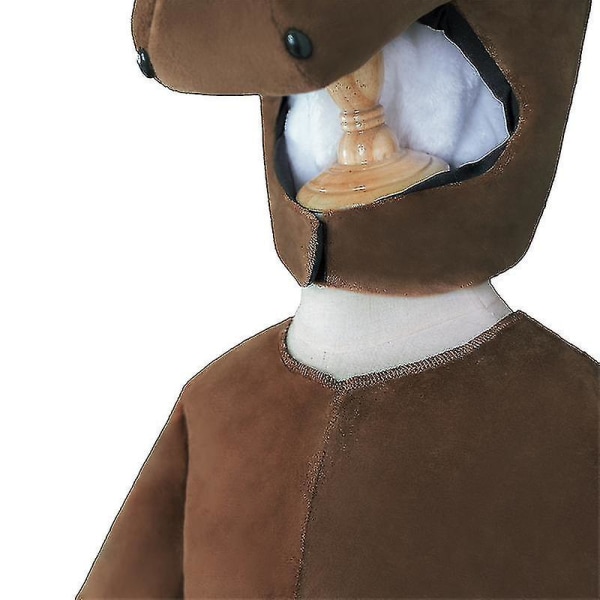 Barn Cosplay Set Animal Brown Horse kostym XL