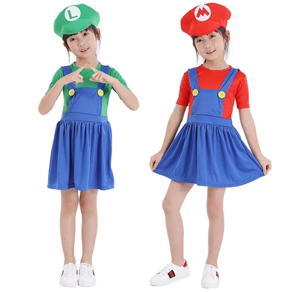 Vuxna barn spel rolig superbror Mari Bros Fantasia jumpsuit man klänning kostym anime cosplay kostym karneval halloween kostym XL Man Red style