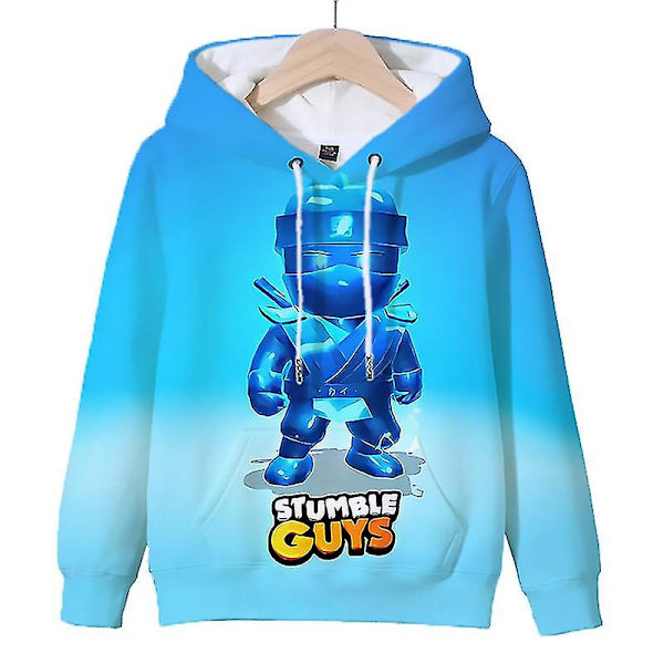 Stumble Guys Hoodie Pojkar Flickor Tröjor Barn Tecknad Hoody Pullovers Toppar Stumble Guys Print Luvtröjor Vår Barnkläder 2 kids-110(4T)