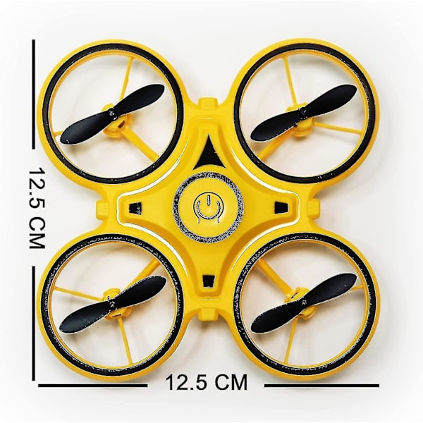 Mini drone för barn, gestkontroll drone, handmanövrerade drönare med sensor inomhus drone för barn, liten Rc Quadcopter, 360 flips, med ledljus null none
